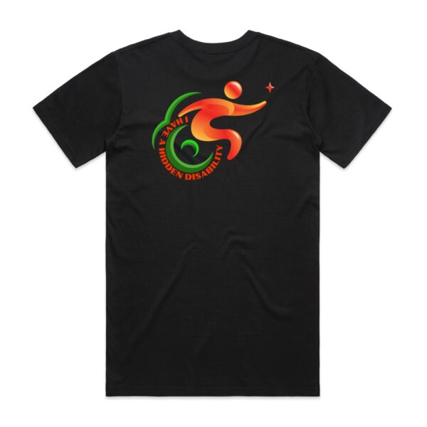 Mens Logo I Have A Hidden Disability T- Shirt By AS Colour - Image 3