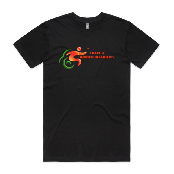 I Have A Hidden Disability Mens Staple Tee by AS Colour - Image 2