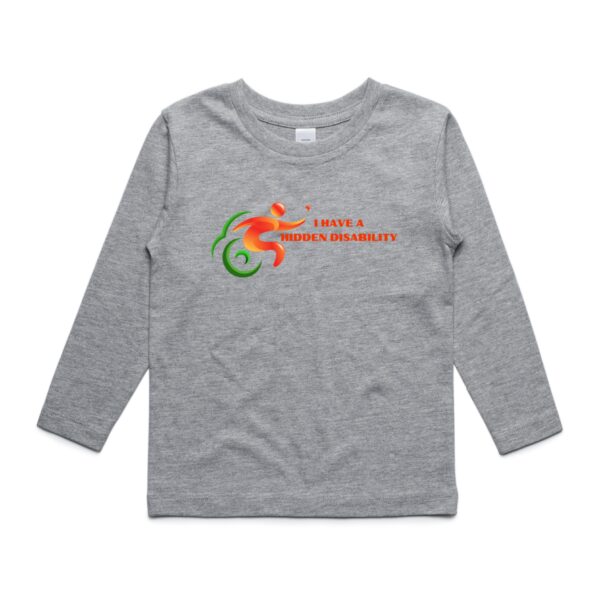 I Have A Hidden Disability - Youth Long Sleeve by AS Colour - Image 3