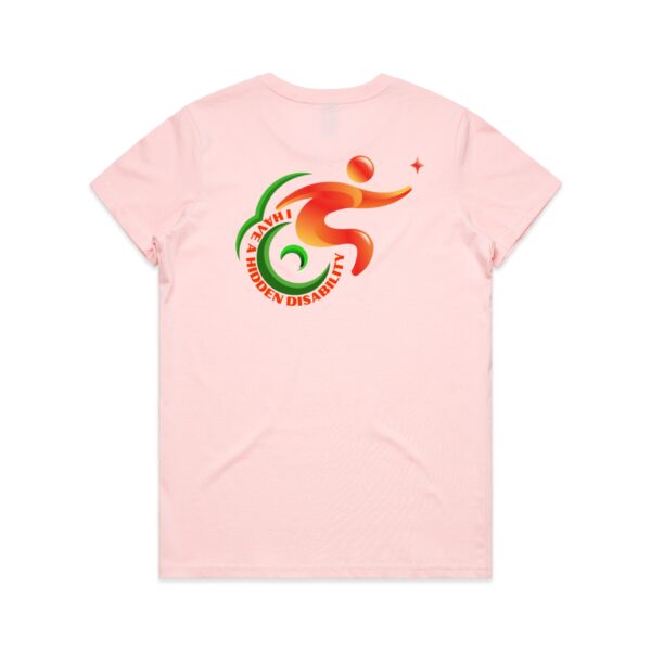 Ladies Maple I Have A Hidden Disability Logo Shirt By AS Colour - Image 13