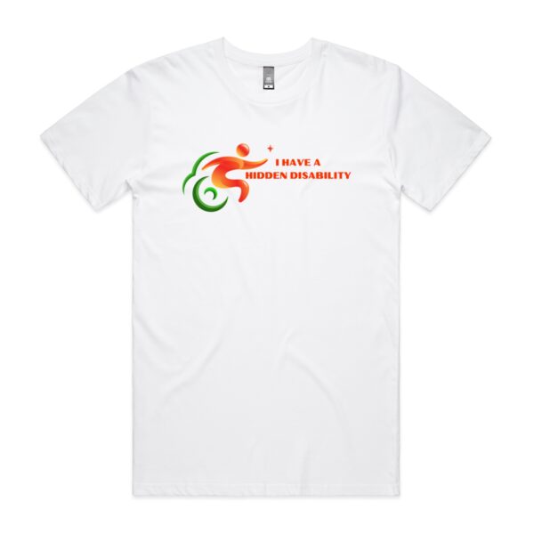 I Have A Hidden Disability Mens Staple Tee by AS Colour - Image 3
