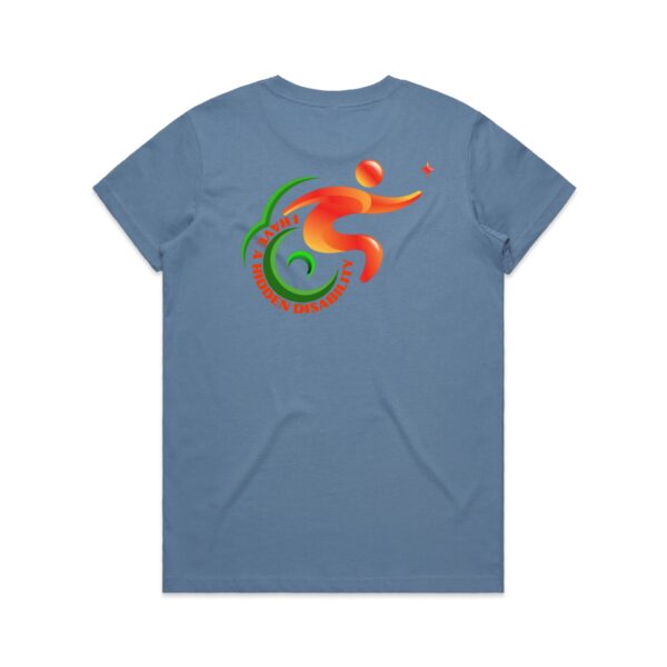Ladies Maple I Have A Hidden Disability Logo Shirt By AS Colour - Image 11