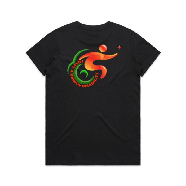 Ladies Maple I Have A Hidden Disability Logo Shirt By AS Colour - Image 3