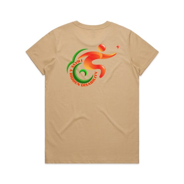 Ladies Maple I Have A Hidden Disability Logo Shirt By AS Colour - Image 15