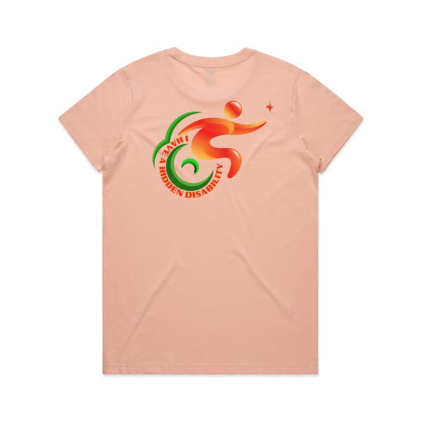 Ladies Maple I Have A Hidden Disability Logo Shirt By AS Colour - Image 17