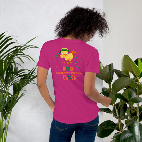 FND Messed With The Wrong Chick Awareness Unisex T-shirt - Image 15