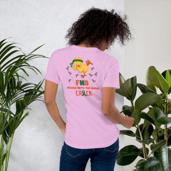 FND Messed With The Wrong Chick Awareness Unisex T-shirt - Image 25