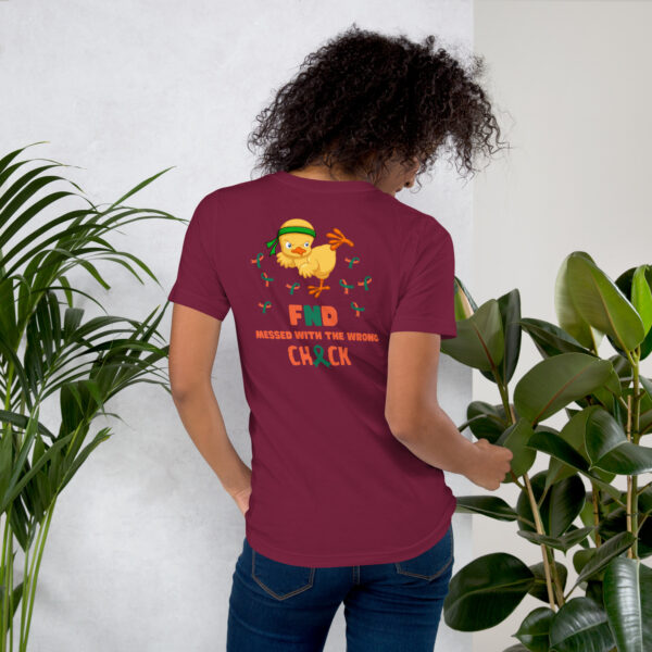 FND Messed With The Wrong Chick Awareness Unisex T-shirt - Image 11
