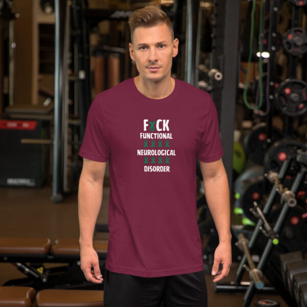 Fuck Functional Neurological Disorder Warrior T-Shirt - Image 3