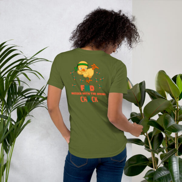 FND Messed With The Wrong Chick Awareness Unisex T-shirt - Image 19