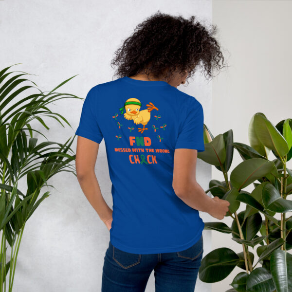 FND Messed With The Wrong Chick Awareness Unisex T-shirt - Image 13