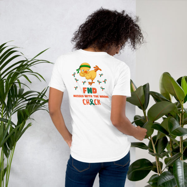 FND Messed With The Wrong Chick Awareness Unisex T-shirt - Image 29