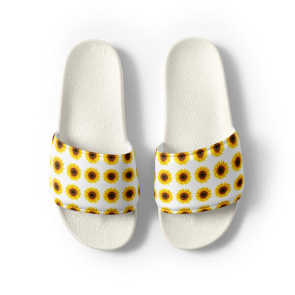 Sunflower Print Women's Slides - Image 6