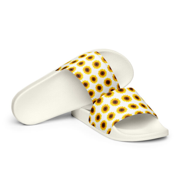 Sunflower Print Women's Slides - Image 11