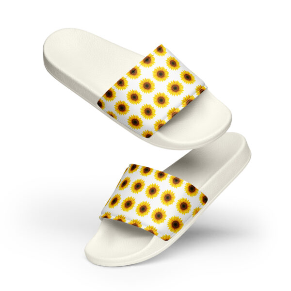 Sunflower Print Women's Slides - Image 8