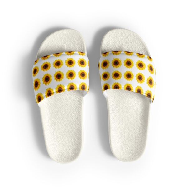 Sunflower Print Women's Slides - Image 10