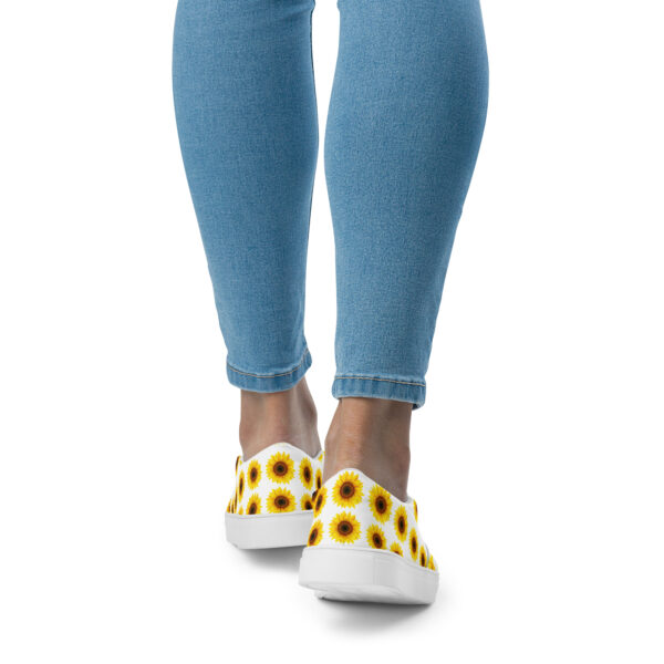 Blooming Comfort: Sunflower Women’s Canvas Slip-ons - Image 11