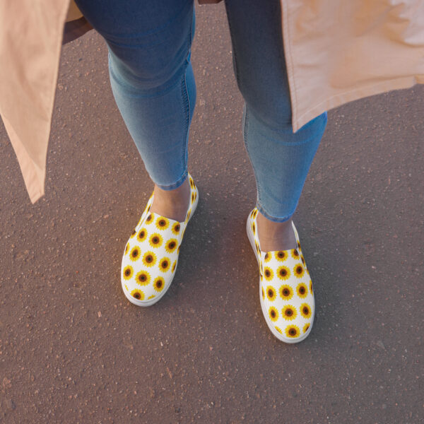 Blooming Comfort: Sunflower Women’s Canvas Slip-ons - Image 5