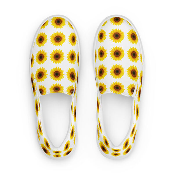 Blooming Comfort: Sunflower Women’s Canvas Slip-ons - Image 9