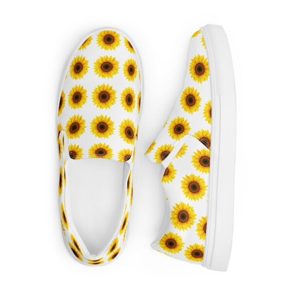 Blooming Comfort: Sunflower Women’s Canvas Slip-ons - Image 10