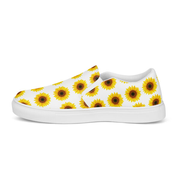 Blooming Comfort: Sunflower Women’s Canvas Slip-ons - Image 8