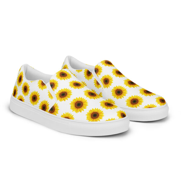 Blooming Comfort: Sunflower Women’s Canvas Slip-ons - Image 12