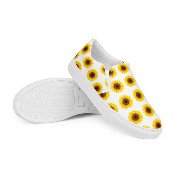 Blooming Comfort: Sunflower Women’s Canvas Slip-ons - Image 13