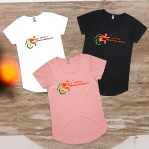 Ladies I Have A Hidden Disability Logo Mali Tee By AS COLOUR