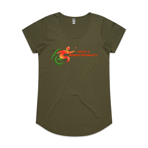 Ladies I Have A Hidden Disability Logo Mali Tee By AS COLOUR - Image 15