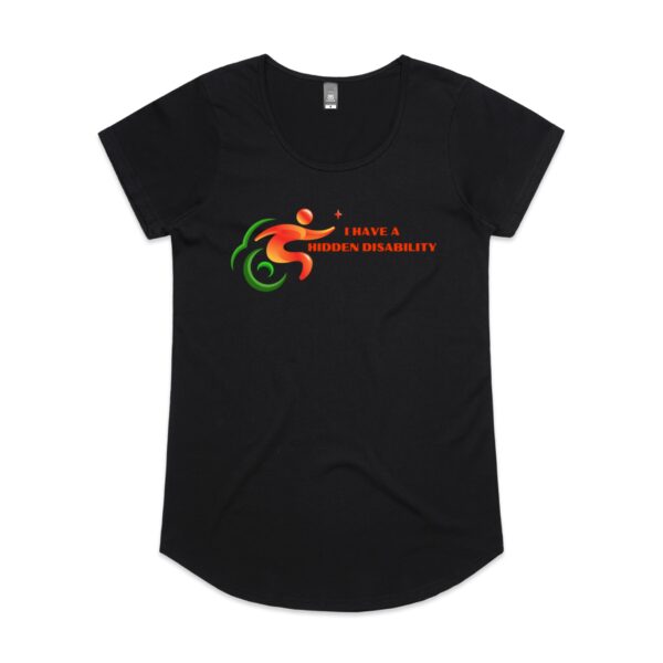 Ladies I Have A Hidden Disability Logo Mali Tee By AS COLOUR - Image 2