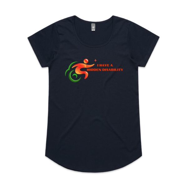 Ladies I Have A Hidden Disability Logo Mali Tee By AS COLOUR - Image 8