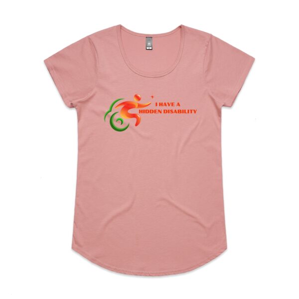 Ladies I Have A Hidden Disability Logo Mali Tee By AS COLOUR - Image 11