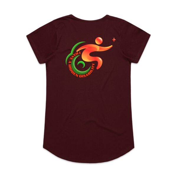 Ladies I Have A Hidden Disability Logo Mali Tee By AS COLOUR - Image 5