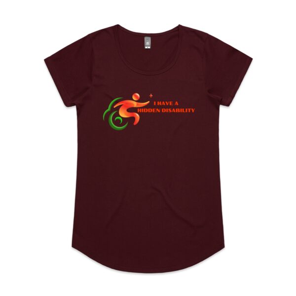 Ladies I Have A Hidden Disability Logo Mali Tee By AS COLOUR - Image 3