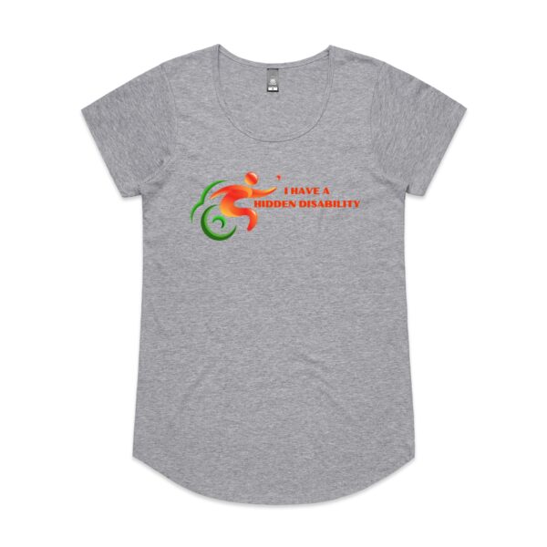 Ladies I Have A Hidden Disability Logo Mali Tee By AS COLOUR - Image 5