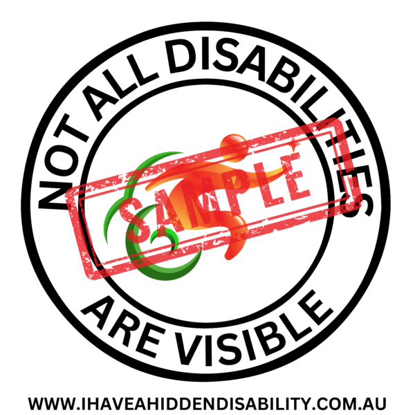 Not All Disabilities Are Visible - 6”x6” Vinyl Car Window Bumper Sticker Decal For Hidden Disability Awareness - Image 15