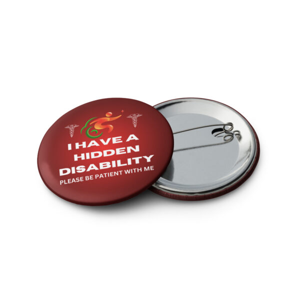 I Have a Hidden Disability 5-Pin Red Ombré Set - Empowering Advocacy Badge Pack, Thoughtful Gift for Awareness - Image 8