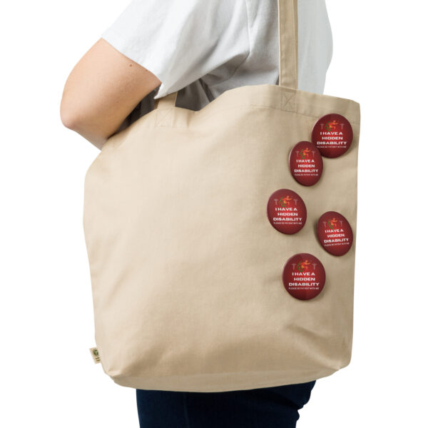 I Have a Hidden Disability 5-Pin Red Ombré Set - Empowering Advocacy Badge Pack, Thoughtful Gift for Awareness - Image 11