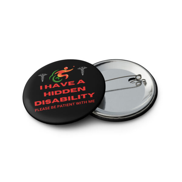 I Have a Hidden Disability Black 5-Pin Set - Empowering Advocacy Badge Pack, Thoughtful Gift for Awareness - Image 10