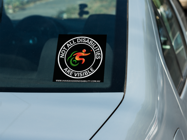 Not All Disabilities Are Visible - 6”x6” Vinyl Car Window Bumper Sticker Decal For Hidden Disability Awareness - Image 4