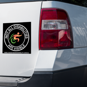 Not All Disabilities Are Visible - 6”x6” Vinyl Car Window Bumper Sticker Decal For Hidden Disability Awareness