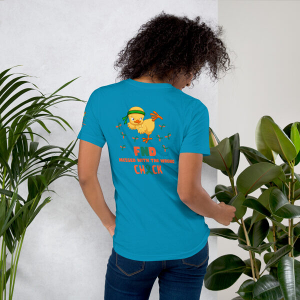 FND Messed With The Wrong Chick & Butterfly Warrior Design Unisex T-shirt - Image 15