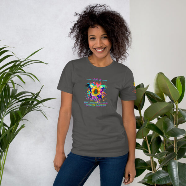FND Messed With The Wrong Chick & Butterfly Warrior Design Unisex T-shirt - Image 6