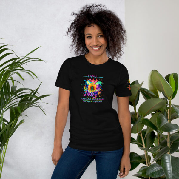 FND Messed With The Wrong Chick & Butterfly Warrior Design Unisex T-shirt - Image 2
