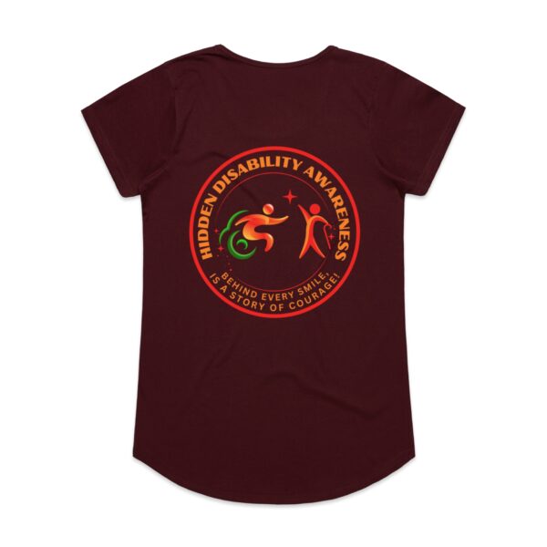 Hidden Disability Awareness Ladies Mali T-Shirt By AS COLOUR - Image 5