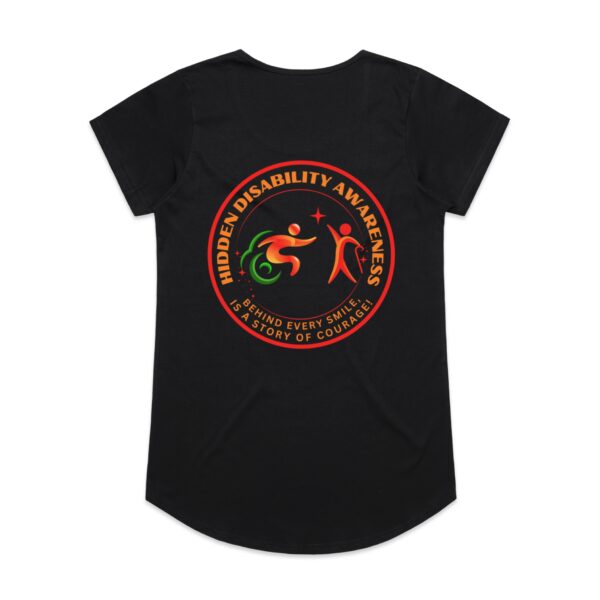 Hidden Disability Awareness Ladies Mali T-Shirt By AS COLOUR - Image 3