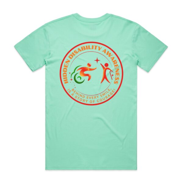 Hidden Disability Awareness Mens Staple T-Shirt by AS Colour 5001 - Image 3