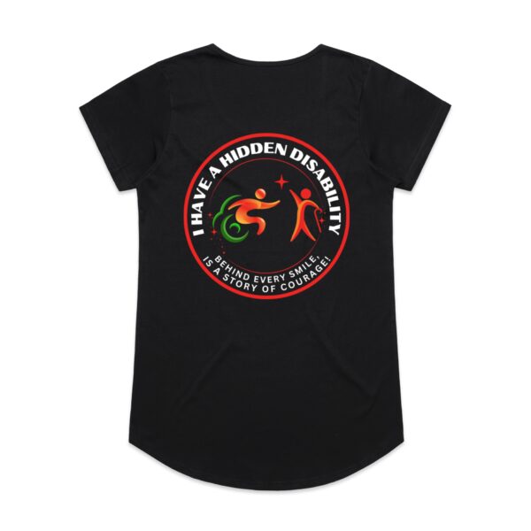 I Have A Hidden Disability Ladies Mali Tee By AS COLOUR | 4008 - Image 3