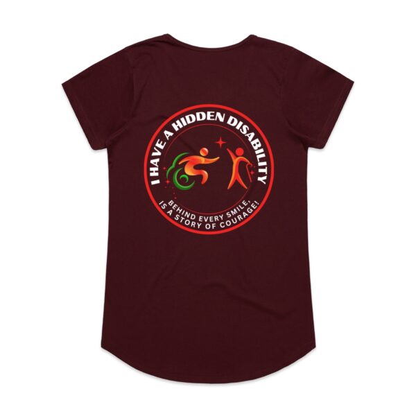 I Have A Hidden Disability Ladies Mali Tee By AS COLOUR | 4008 - Image 5