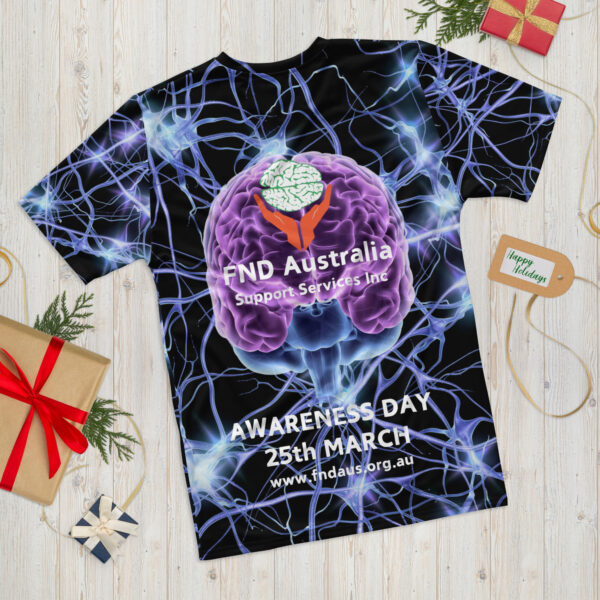 FND Australia Support Services Inc Awareness Day All Over Print Men’s Shirt - Limited Edition Merchandise for FND Awareness Event - Image 2